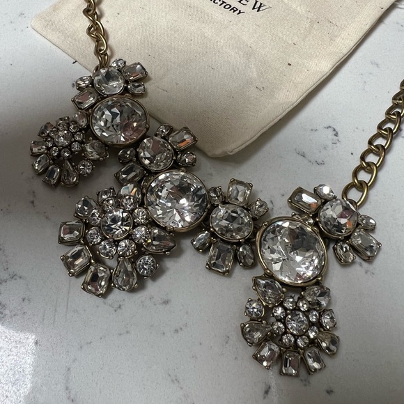 J. Crew Factory Multi stone drop necklace - Picture 2 of 3